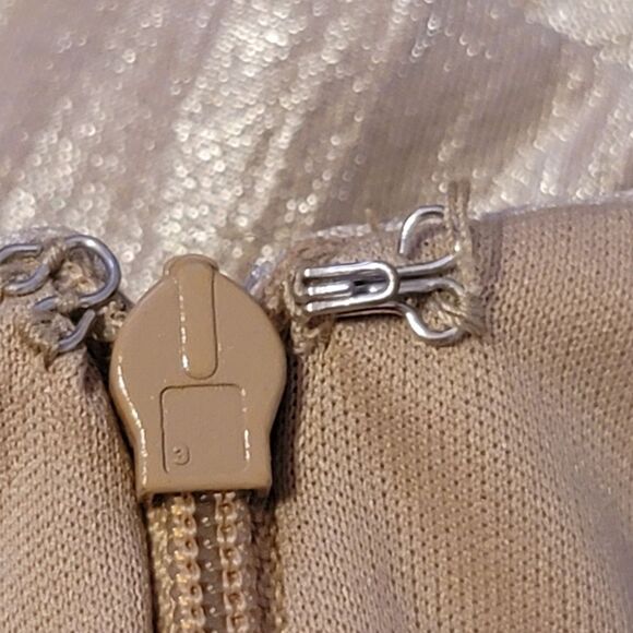 London Times Cocktail Shimmer Dress - Gold - Picture 7 of 9